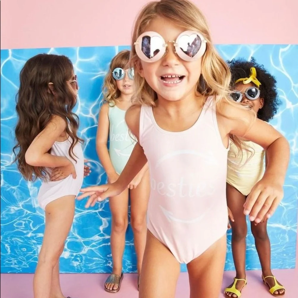 IlovePlum Besties pink swimsuit XSmall